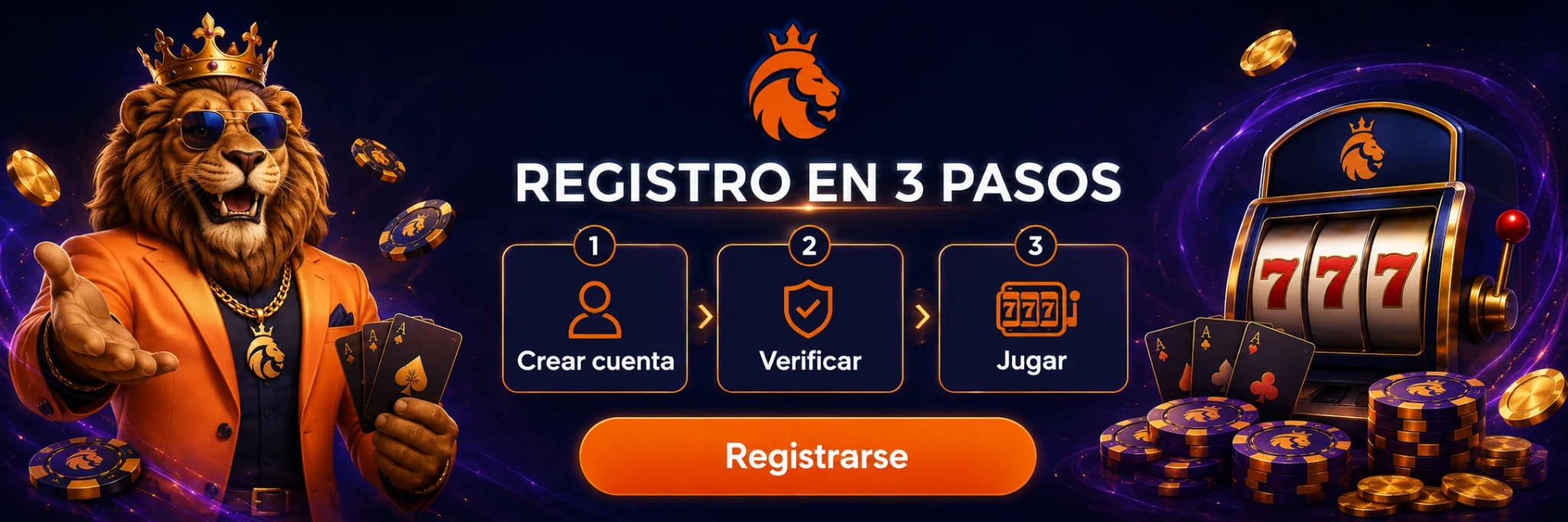 Banner de registro de Nine Casino